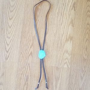 Turquoise Slab Bolo Tie